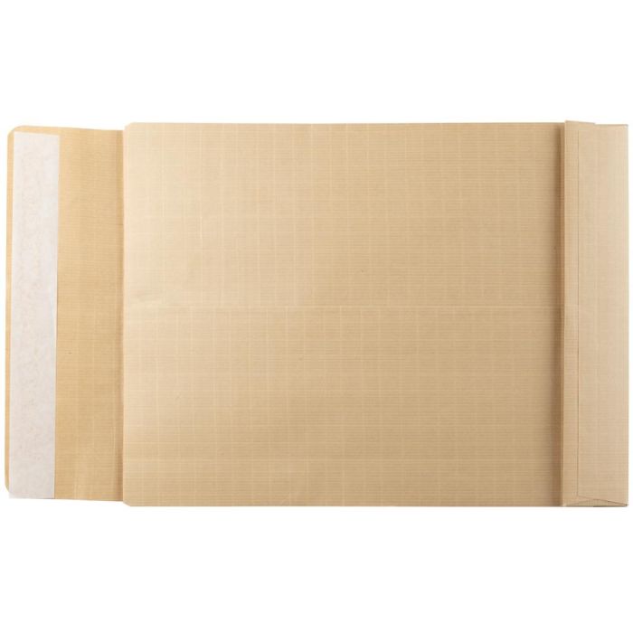 Sobre Liderpapel Bolsa Fuelle Kraft Armado 280x365X50 mm Solapa Tira De Silicona Papel 155 gr Caja De 50 Unidades 1