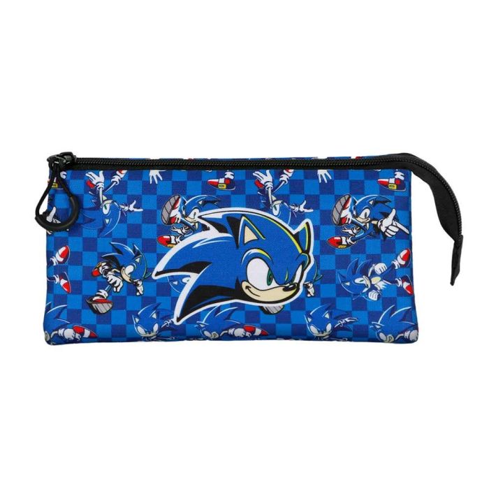 Estuche Portatodo Triple Action Sonic The Hedgehog - SEGA Azul 1