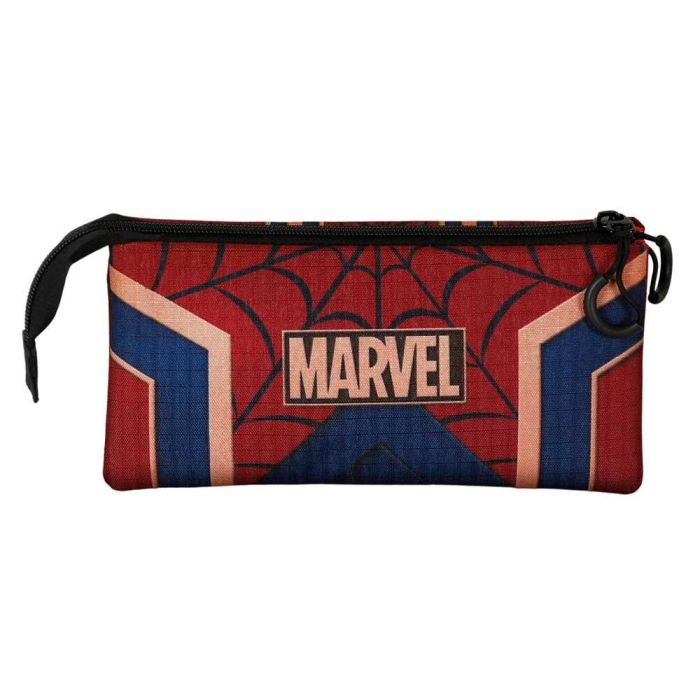 Estuche Portatodo Triple Drop Marvel Spiderman Rojo 2