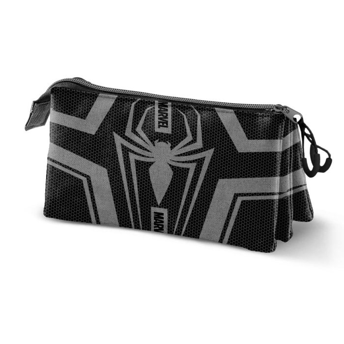 Estuche Portatodo Triple Town Marvel Spiderman Negro