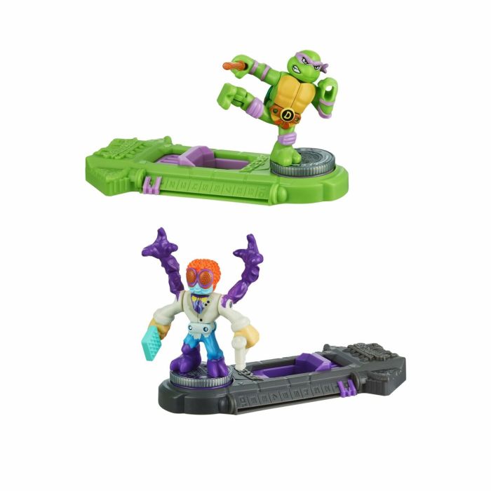 Figuras de combate Teenage Mutant Ninja Turtles Legends of Akedo: Donatello vs Baxter Stockman 6
