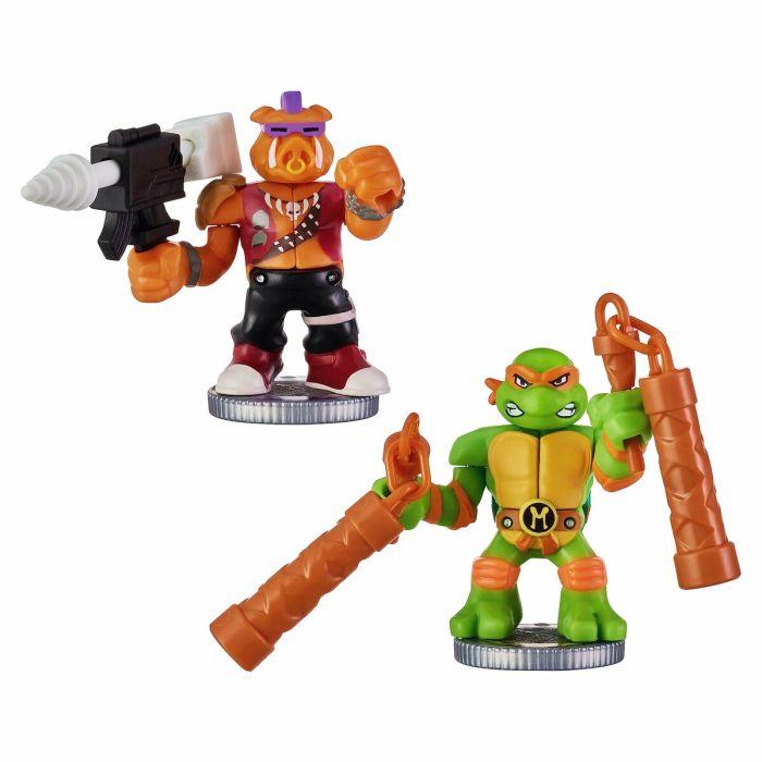 Figuras de combate Teenage Mutant Ninja Turtles Legends of Akedo: Michelangelo vs Evil Bepop 6