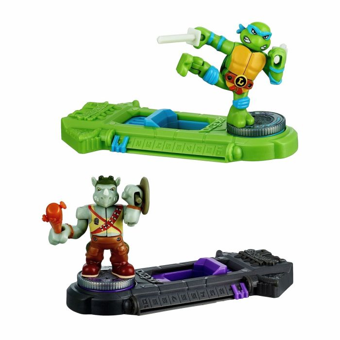 Figuras de combate Teenage Mutant Ninja Turtles Legends of Akedo: Leonardo vs Rocksteady 7