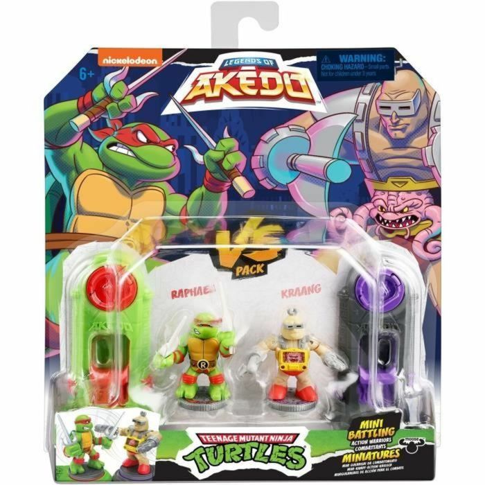 Figuras de combate Teenage Mutant Ninja Turtles Legends of Akedo:  Raphael vs Kraang 4