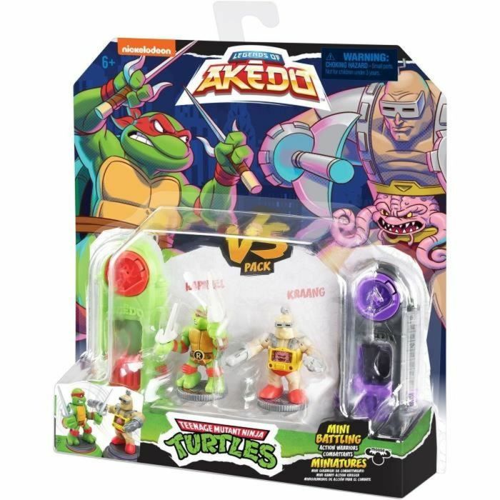 Figuras de combate Teenage Mutant Ninja Turtles Legends of Akedo:  Raphael vs Kraang 3