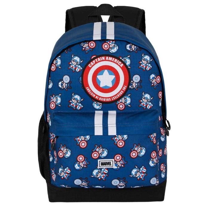 Mochila HS PLUS Brave Marvel Capitán América Azul 1