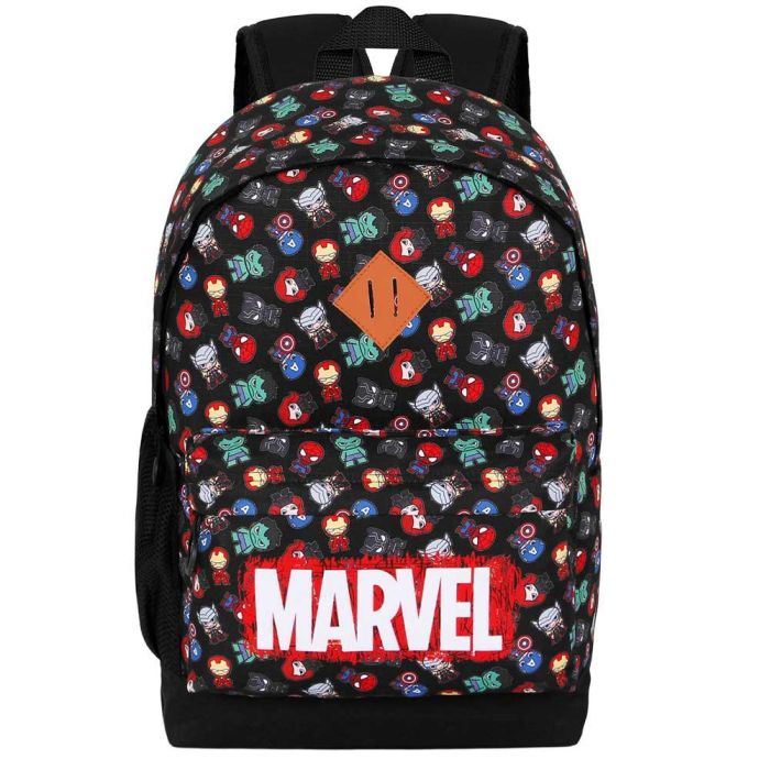 Mochila HS PLUS Chibi Marvel Los Vengadores Negro 1