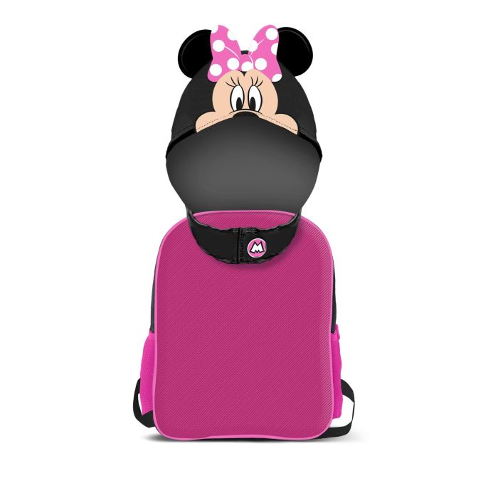 Mochila con Capucha Hood Clever Disney Minnie Mouse Negro 2