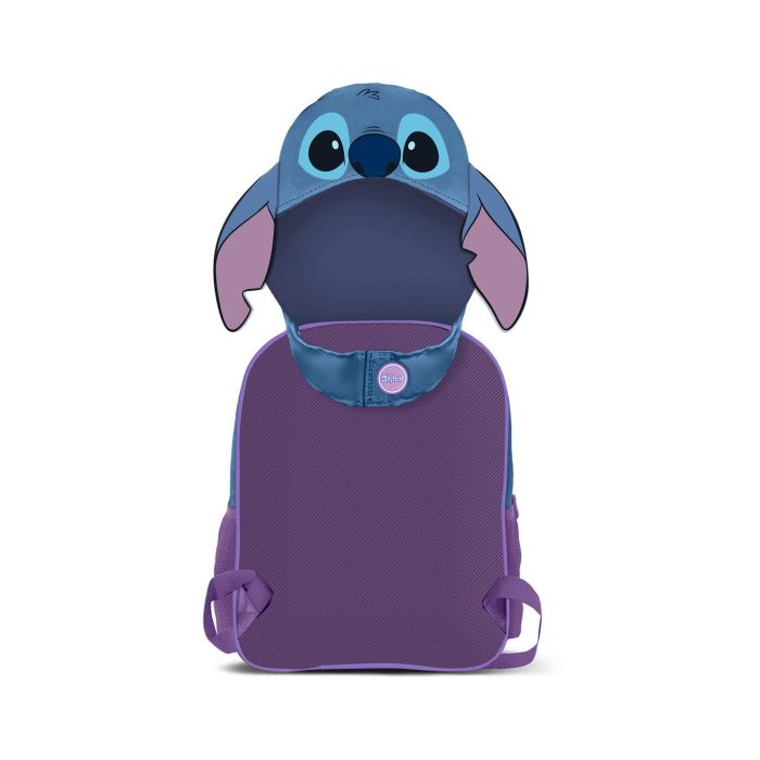 Mochila con Capucha Hood Lemur Disney Lilo y Stitch Azul 2