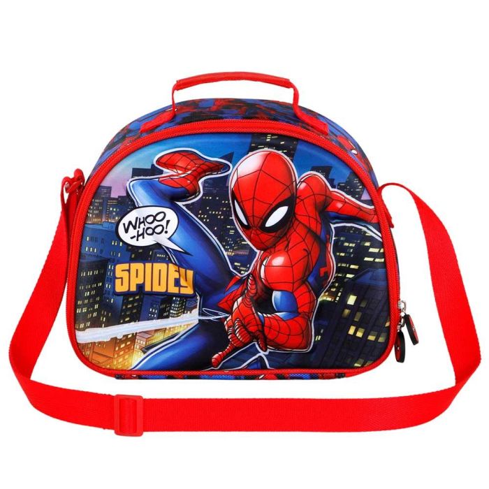 Bolsa Portamerienda 3D Mighty Marvel Spiderman Rojo 1