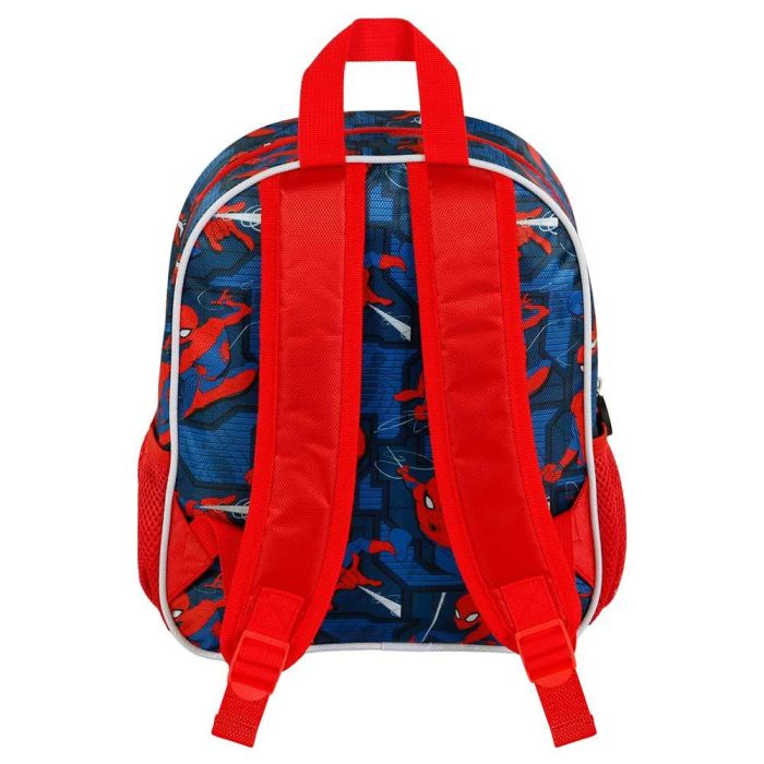 Mochila 3D Pequeña Stronger Marvel Spiderman Rojo 2