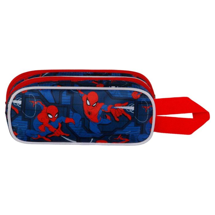 Estuche Portatodo 3D Doble Stronger Marvel Spiderman Rojo 2