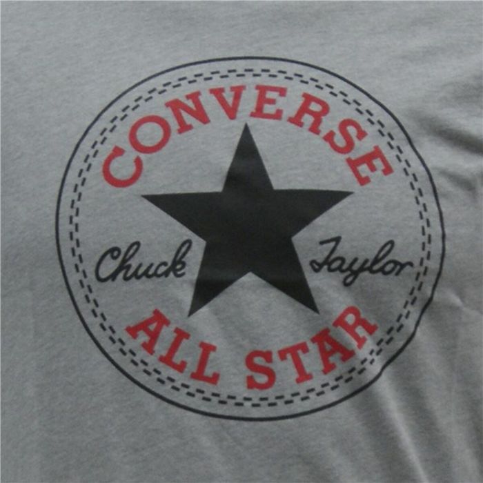 Camiseta de Manga Corta Converse Core Chuck Taylor Patch Gris oscuro 1