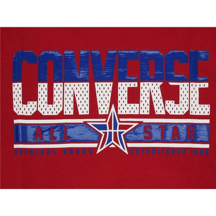 Camiseta de Manga Corta Infantil Converse Star Birch Rojo 1