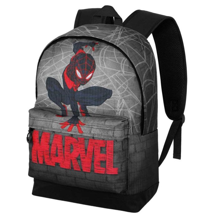 Mochila HS FAN 2.2 Spin Marvel Spiderman Gris