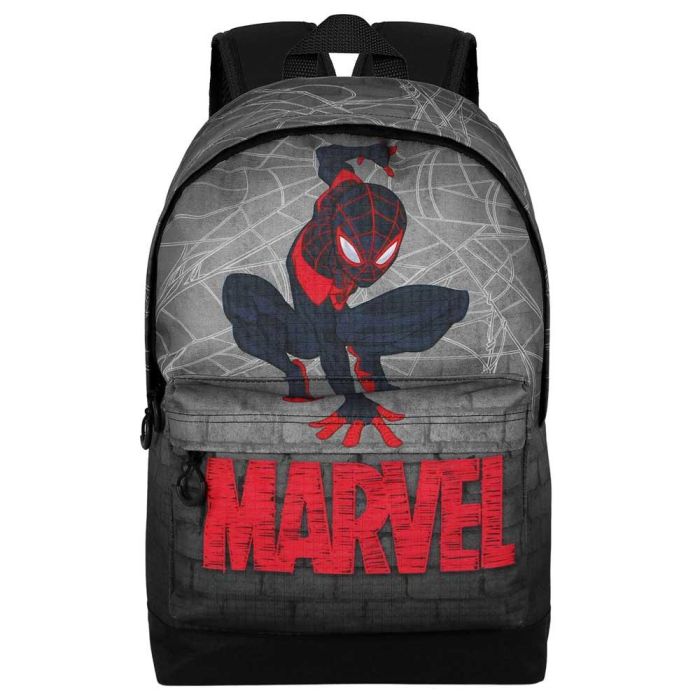 Mochila HS FAN 2.2 Spin Marvel Spiderman Gris 1