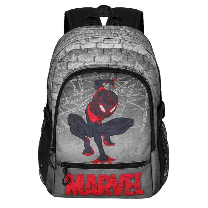 Mochila Fight FAN 2.2 Spin Marvel Spiderman Gris 1