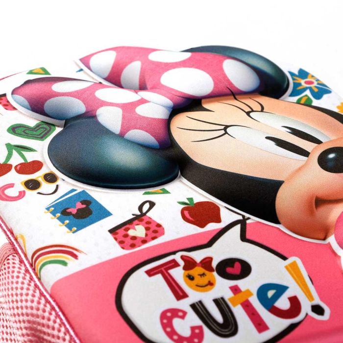 Mochila 3D Pequeña Too Cute Disney Minnie Mouse Rosa 3 Mochila 3D Pequeña Too Cute Disney Minnie Mouse Rosa 3