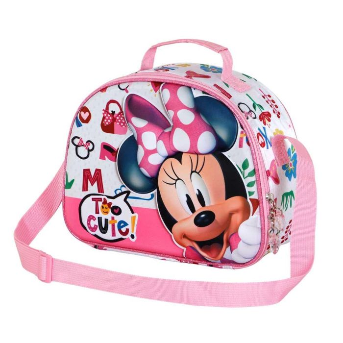 Bolsa Portamerienda 3D Too Cute Disney Minnie Mouse Rosa