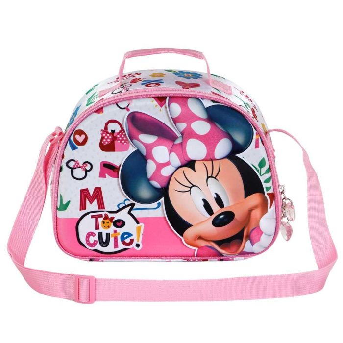 Bolsa Portamerienda 3D Too Cute Disney Minnie Mouse Rosa 1