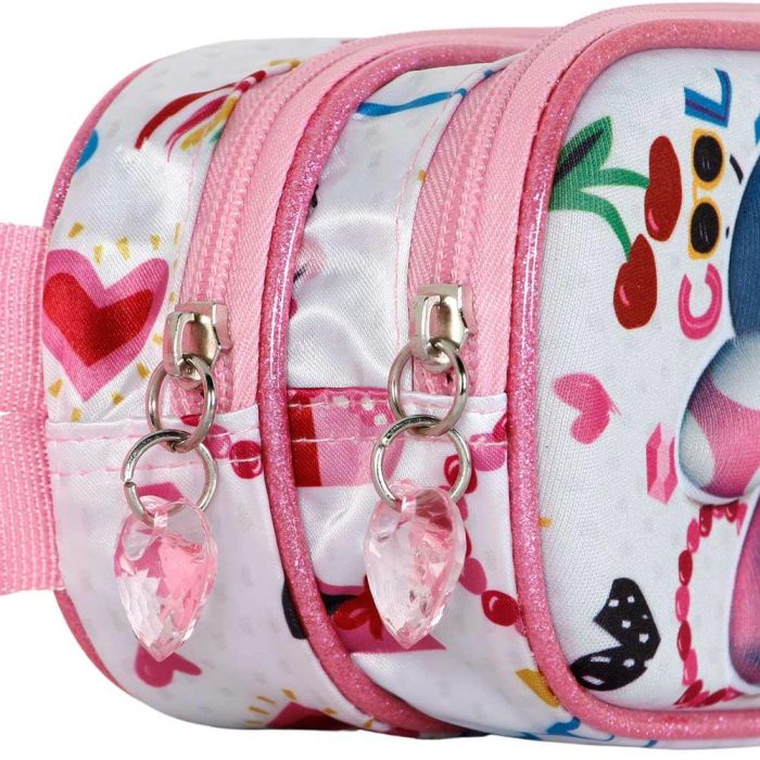 Estuche Portatodo 3D Doble Too Cute Disney Minnie Mouse Rosa 3