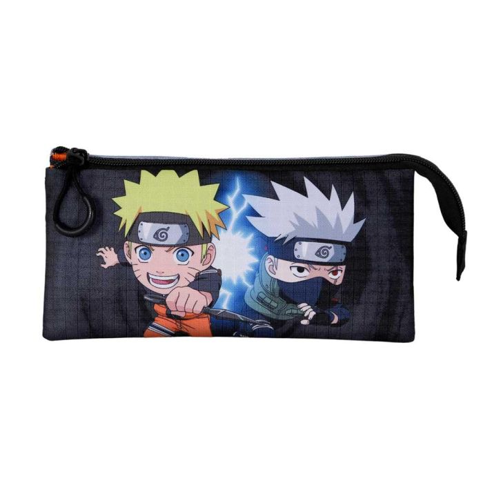 Estuche Portatodo Triple Kid Naruto Gris 1