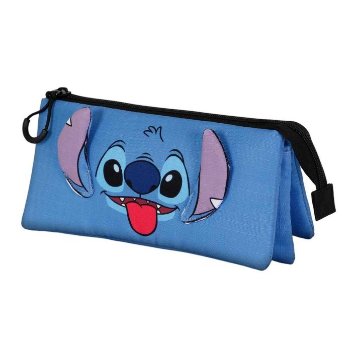 Estuche Portatodo Triple Cool Disney Lilo y Stitch Azul