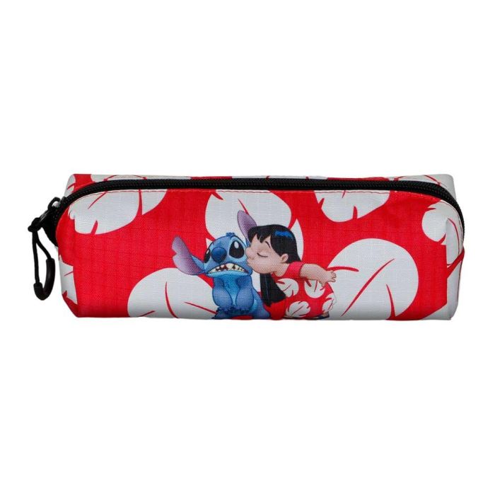 Estuche Portatodo Cuadrado FAN 2.2 Kiss Disney Lilo y Stitch Rojo 1