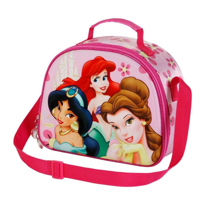 Bolsa Portamerienda 3D Palace Disney Princesas Rosa