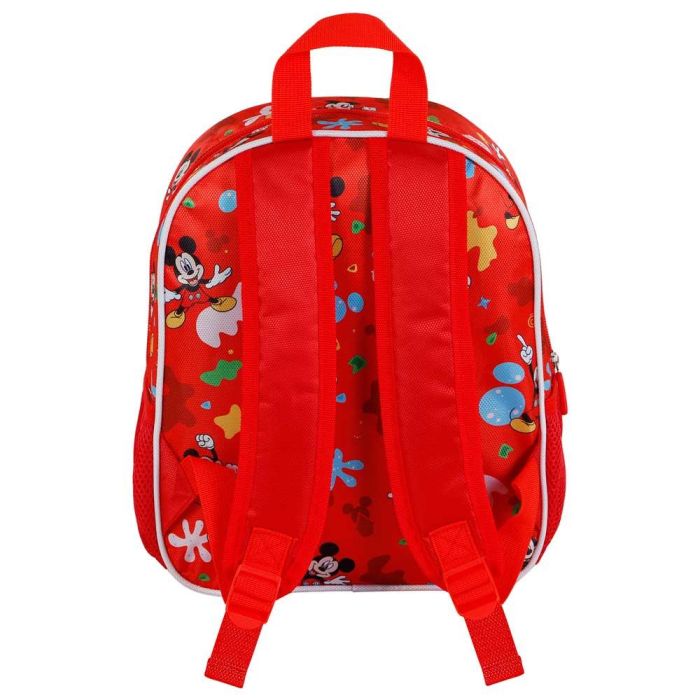 Mochila 3D Pequeña Twirl Disney Mickey Mouse Rojo 2