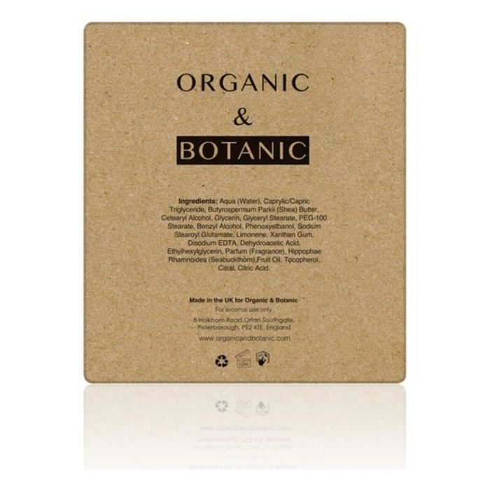 Crema Corporal Hidratante Organic & Botanic OBMOBC Mandarina 100 ml 2
