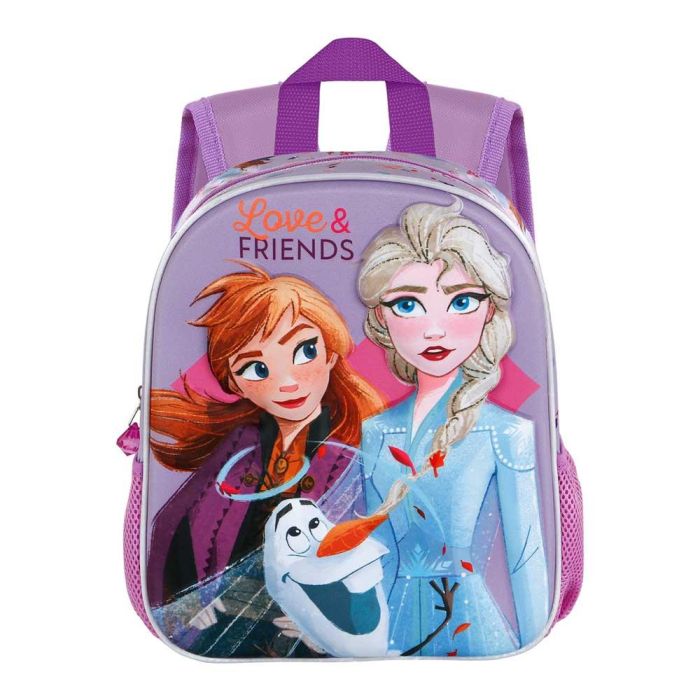 Mochila 3D Pequeña Friends Disney Frozen 2 Fucsia 1