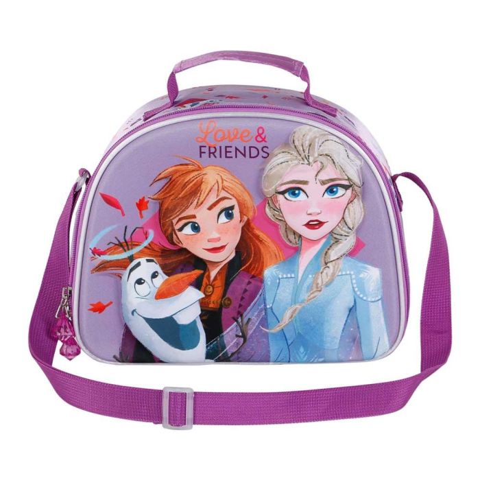 Bolsa Portamerienda 3D Friends Disney Frozen 2 Fucsia 1