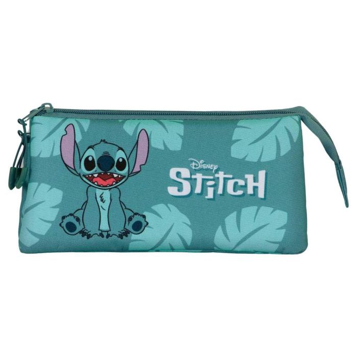 Estuche Portatodo Triple Sit Disney Lilo y Stitch Azul 1