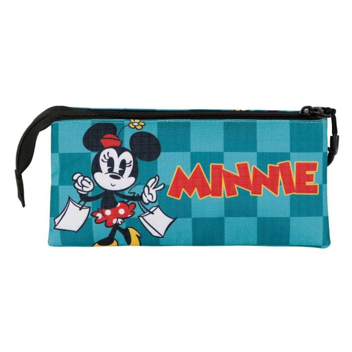 Estuche Portatodo Triple Indigo Disney Minnie Mouse Turquesa 2