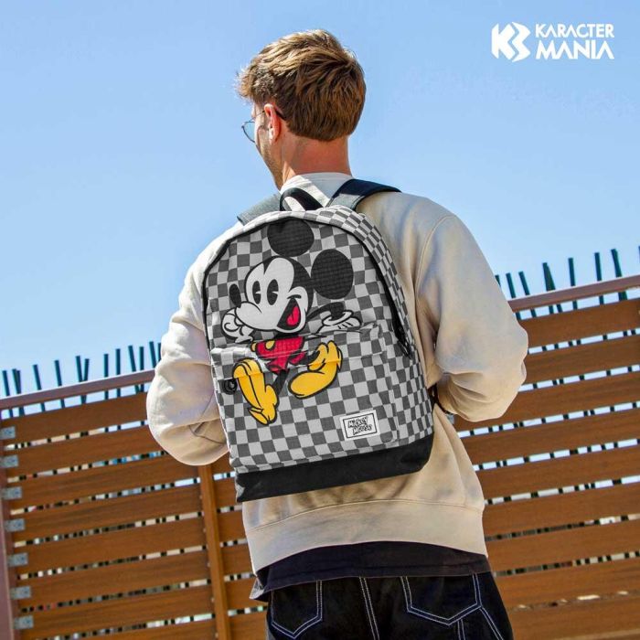 Mochila HS FAN 2.2 Move Disney Mickey Mouse Gris 4