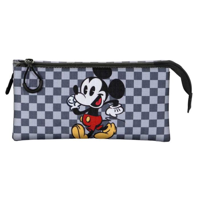 Estuche Portatodo Triple Move Disney Mickey Mouse Gris 1