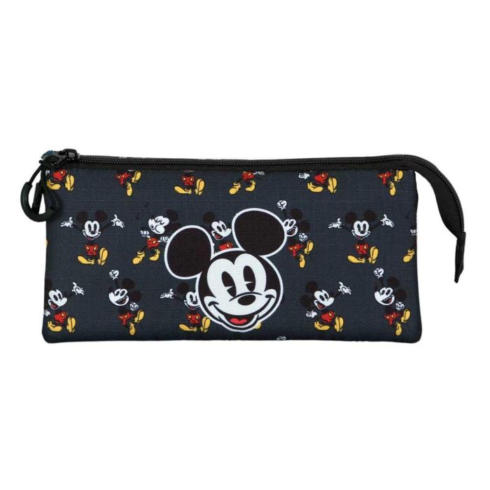 Estuche Portatodo Triple Looks Disney Mickey Mouse Negro 1