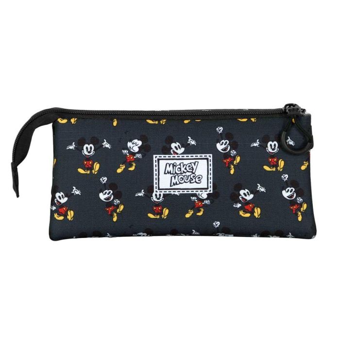 Estuche Portatodo Triple Looks Disney Mickey Mouse Negro 2