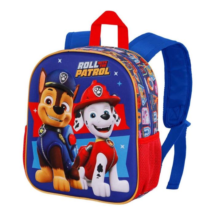 Mochila 3D Pequeña Duty Paw Patrol La Patrulla Canina Multicolor