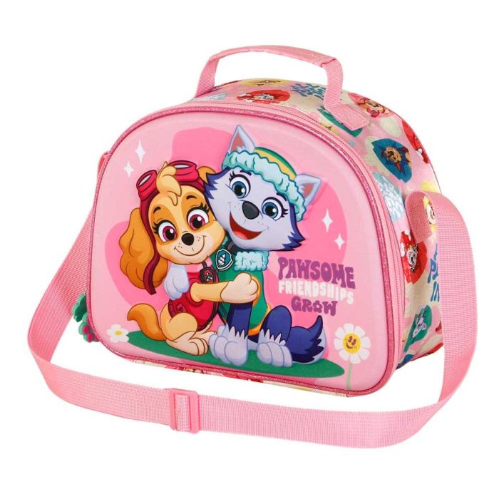 Bolsa Portamerienda 3D Friendship Paw Patrol La Patrulla Canina Rosa