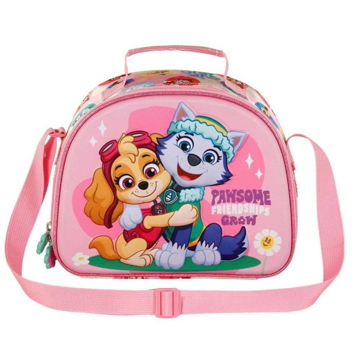 Bolsa Portamerienda 3D Friendship Paw Patrol La Patrulla Canina Rosa 1