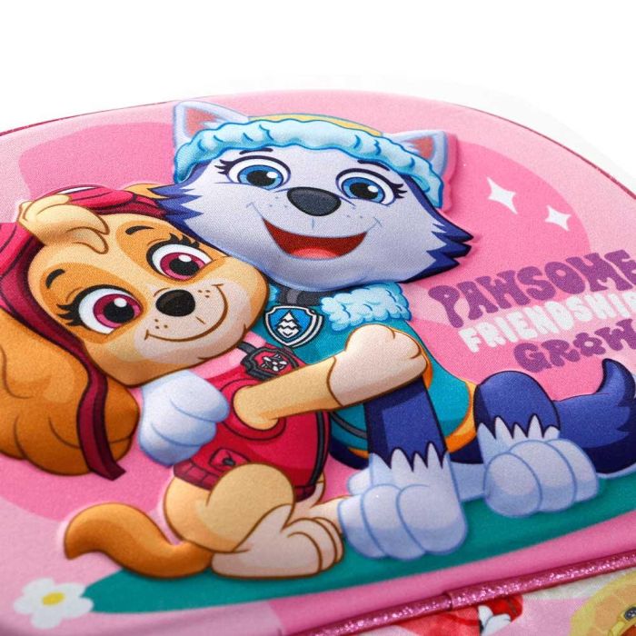 Bolsa Portamerienda 3D Friendship Paw Patrol La Patrulla Canina Rosa 3