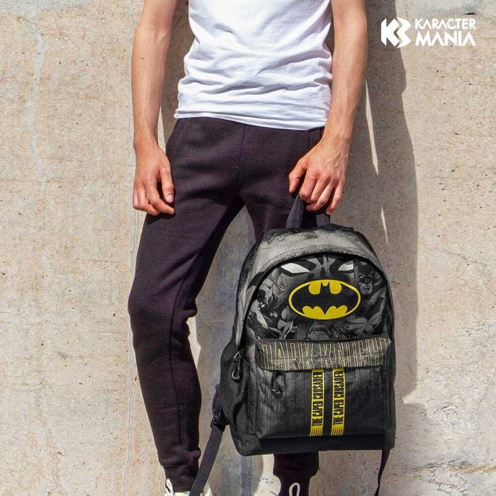 Mochila HS PLUS Caped DC Comics Batman Negro 4