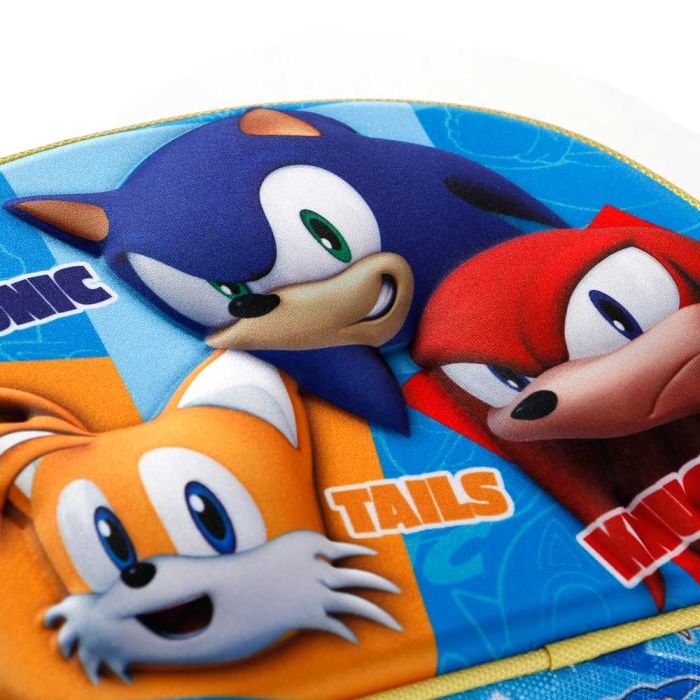 Bolsa Portamerienda 3D Trio Sonic Azul 3