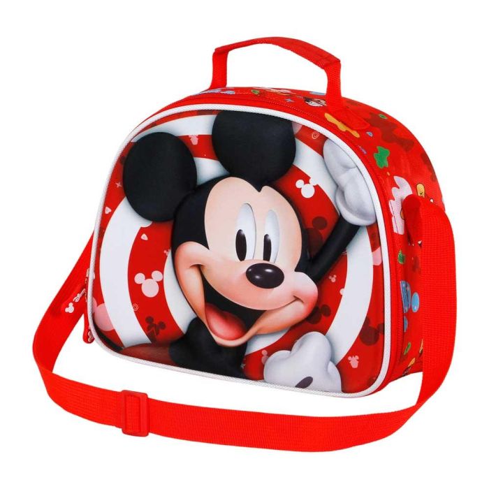 Bolsa Portamerienda 3D Twirl Disney Mickey Mouse Rojo