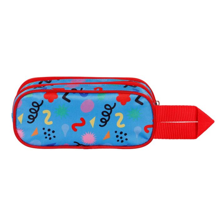 Estuche Portatodo 3D Doble Mates Disney Mickey Mouse Azul 2