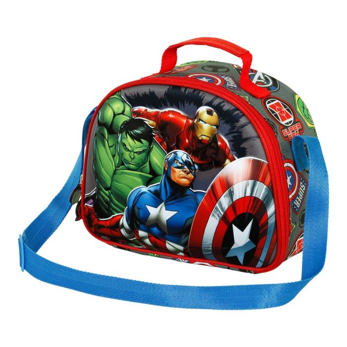 Bolsa Portamerienda 3D Invencible Marvel Los Vengadores Multicolor