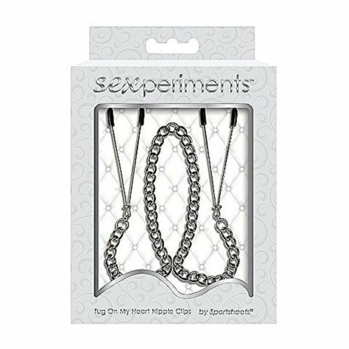 Clips para Pezones con Cadena Sexperiments SS510-84 1