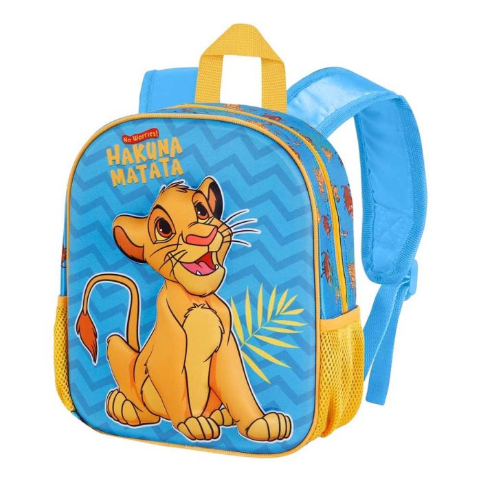 Mochila 3D Pequeña Hakuna Disney El Rey León Azul